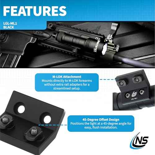 Nightstick LGL-ML1 M-Lok Offset Mount - LGL Series