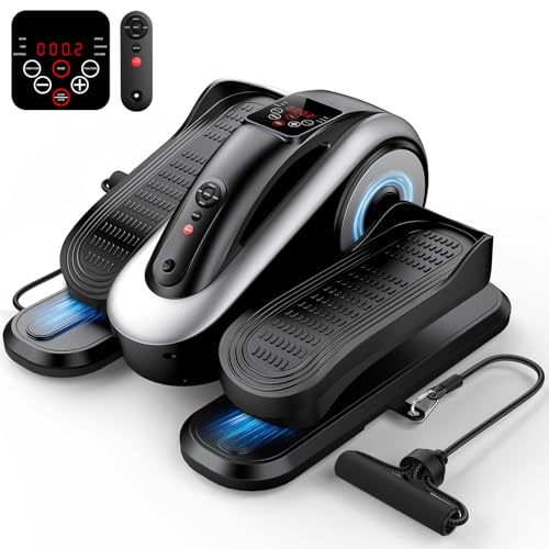 Under Desk Elliptical Machine - Electric Leg Exerciser, Black