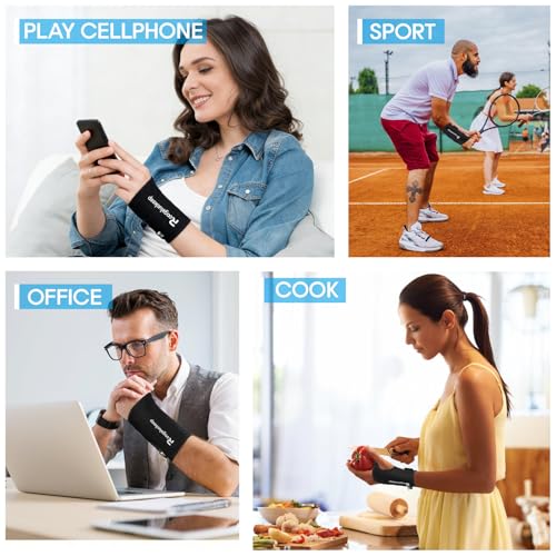 Breathable Carpal Tunnel Wrist Brace - Adjustable Support, Right L/XL