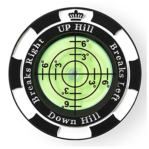SlopeMaster Green Reader - Precision Golf Ball Marker - Black