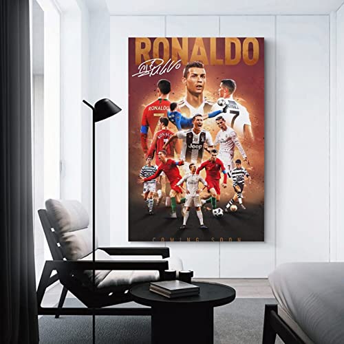 Cristiano Ronaldo Canvas Poster Wall Art - 12x18 Inch