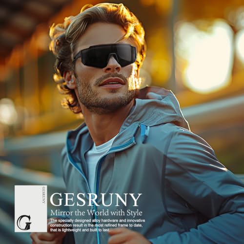 Polarized Sport Sunglasses with UV400 Protection - Lightweight TR90 Frame