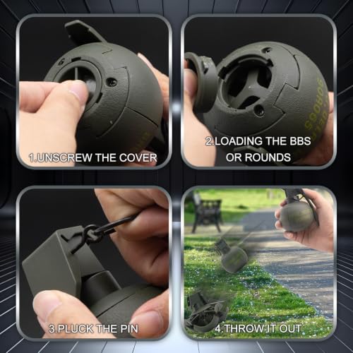 M67 Dummy Hand Grenade - Green, Tactical Movie Prop for Airsoft & Paintball