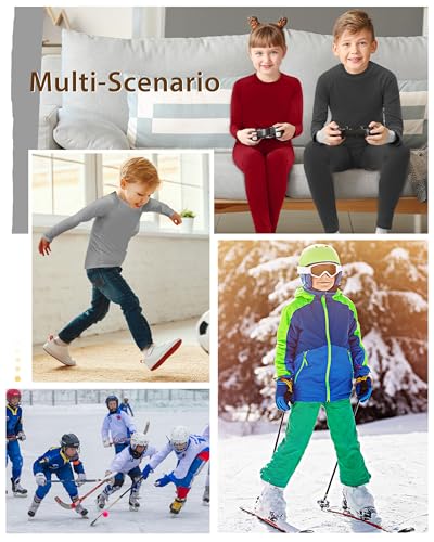 Boys' Compression Thermal Shirt - Medium Black Long Sleeve Base Layer