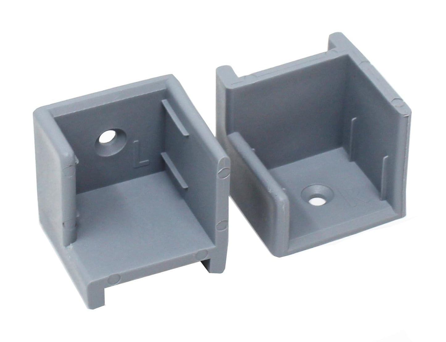 Left & Right Hand Hinge Pontoon Door Stop Kit (1, Grey)