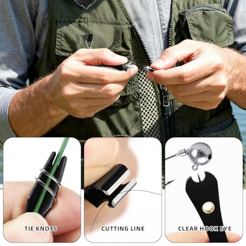 Fly Fishing Zinger Retractor & 3-in-1 Knot Tool Clipper - 1 Pcs + 1 Single Cut