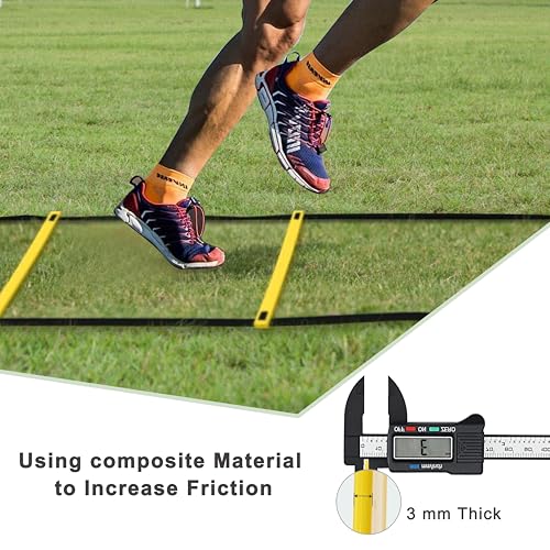 20ft Adjustable Agility Speed Ladder for Sports Training