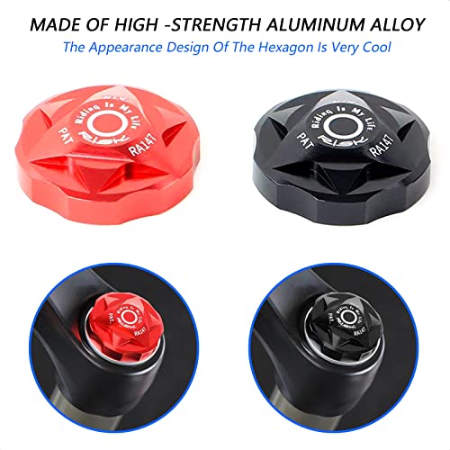 Bicycle Front Fork Air Valve Cap Cover - Black