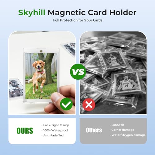 Magnetic Card Holder - 52ct Slim Waterproof Cases for Trading Cards