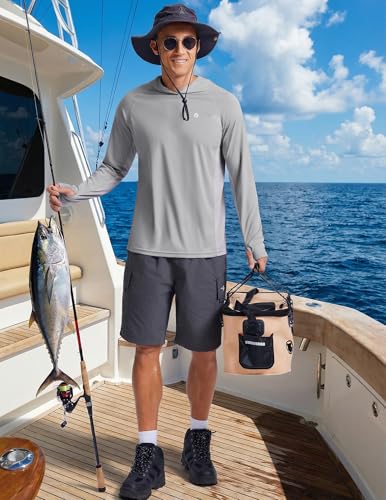 PINSPARK Long Sleeve UPF 50+ Men's Sun Shirt for Fishing & Outdoor Sports