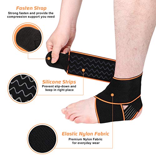 Adjustable Ankle Brace Wrap for Pain Relief - 1 Pack