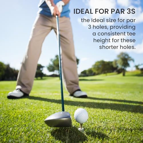 Rubber Golf Tees for Mats - 5 Pack Pure White 1.5"