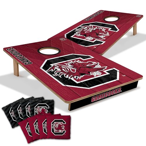 2' x 3' Wood Cornhole Game Set with Team Logo Bags - South Carolina Gamecocks