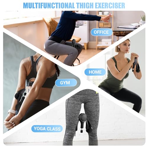 Adjustable Resistance Thigh Trainer - 15-70LB - Black Gray