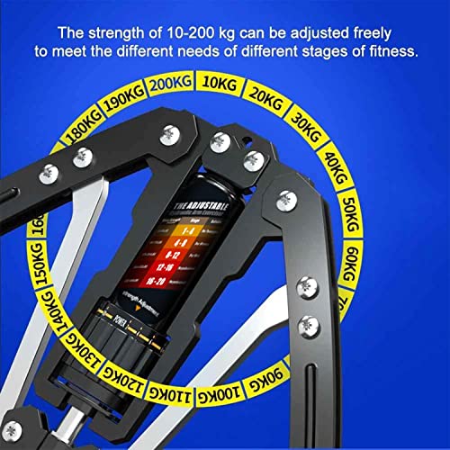 Adjustable Arm Exerciser - 22-440lbs Resistance, Black
