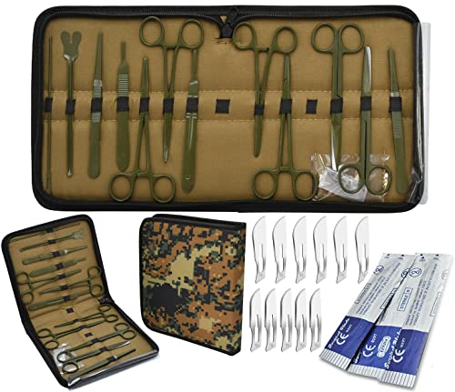 24-Piece Emergency Survival First Aid Kit with Bleed Control Pouch