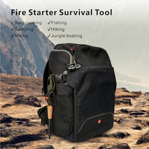 Ferro Rod Fire Starter Kit with Paracord Lanyard & Multi-Tool - 1