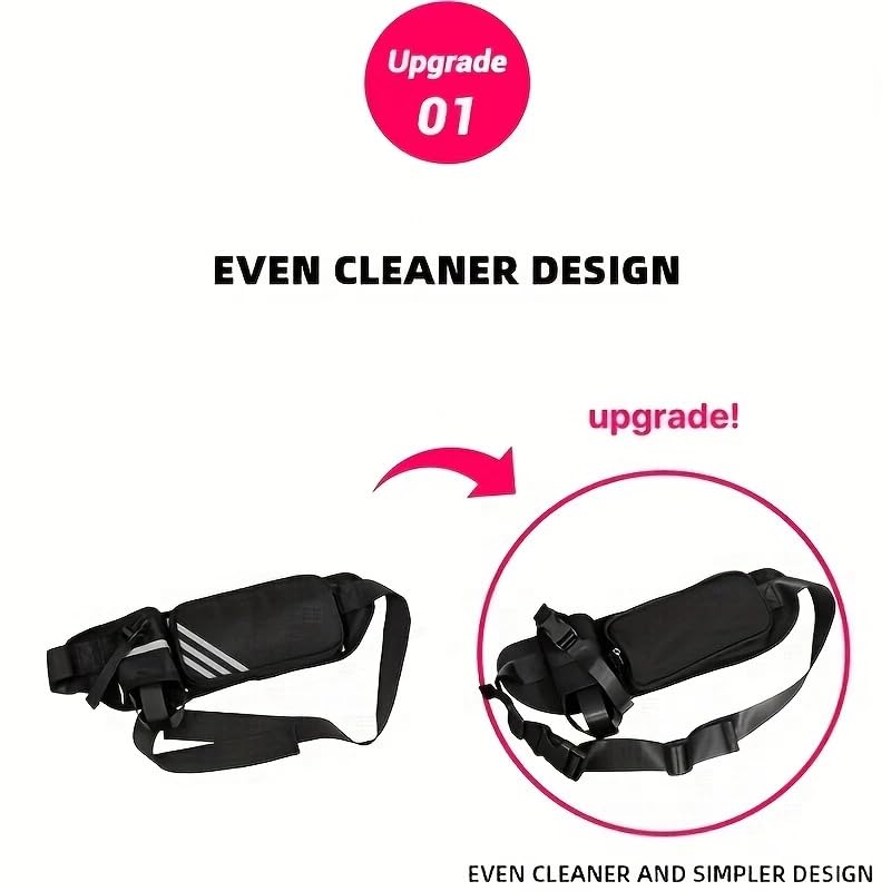 Hydration Waist Pack with Water Bottle Holder - Adjustable & Waterproof