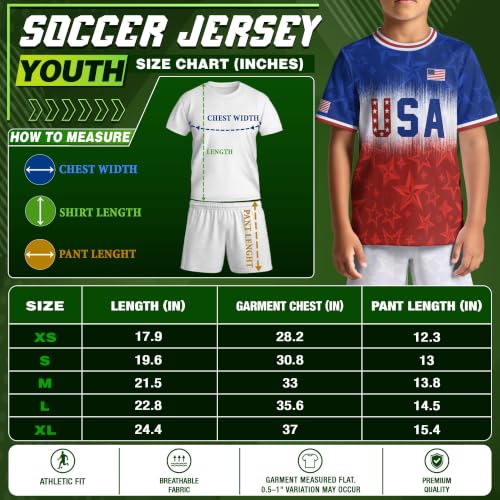 Noryzen Active Kids Soccer Jersey Set Small Ds03 - Boys Girls Team Uniforms