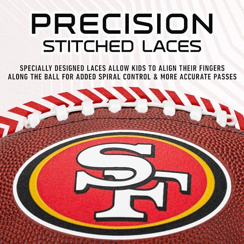 Youth NFL Football - San Francisco 49ers Junior Size, Easy Grip