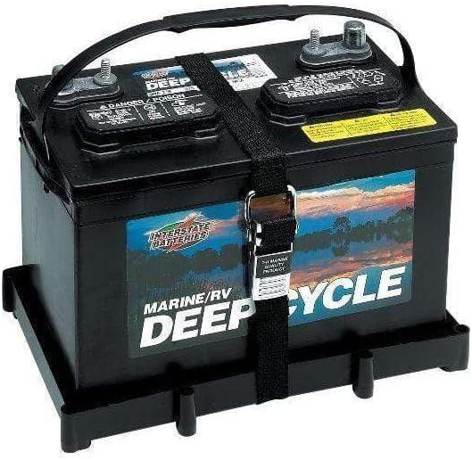 T-H Marine Battery Holder Tray - Durable Stainless Steel Buckle for 31 Series Batteries | Corrosion Resistant, Easy Installation