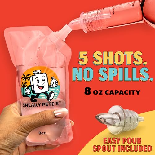 12 Pack Hidden Liquor Pouches - 8 oz Leakproof Flasks