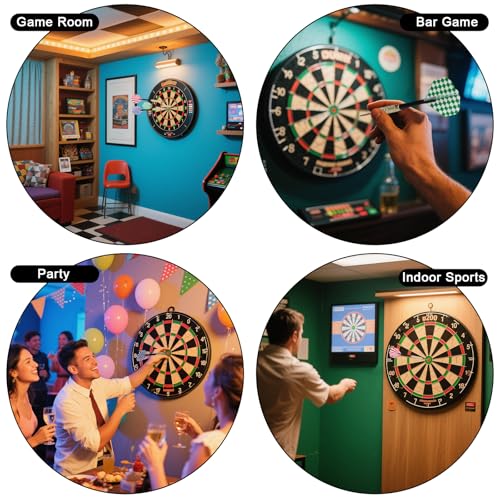 Professional Steel Tip Darts Set - 18 Pcs with Standard Flights