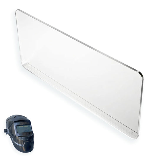 QKWL 20 Pack 2" x4.25" Replacement Clear Welding Lens 2x4 1/4 optical grade Welding Lens And Eyes