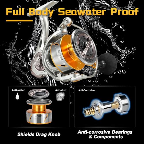 SeaKnight Speedy 6000 Saltwater Spinning Reel 6.2:1 High Speed Max 24Lb Drag