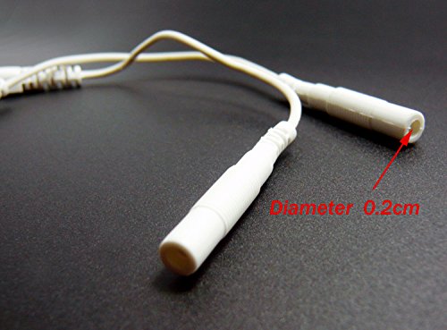 4-Piece TENS Lead Wire Adapter - Converts 2.0mm Pin to 3.5mm Snap