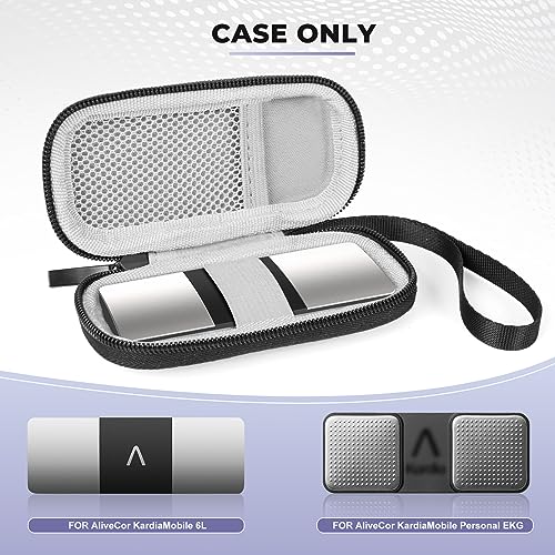 Hard Travel Case for KardiaMobile EKG Heart Monitor - Dark Gray