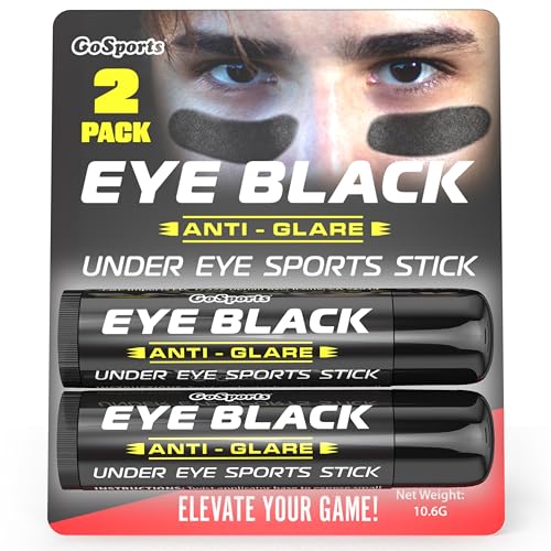 Anti-Glare Eye Black Sports Paint Sticks - 2 Pack for Football & Baseball