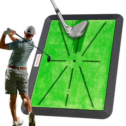 GearJoy Heavy Base Suede Golf Practice Mat for Backyard, Office & Garage—Premium Turf Training