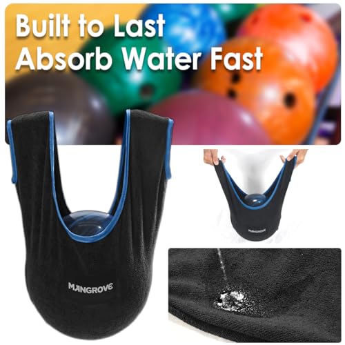 Bowling Ball Polisher with Microfiber Towel - Black