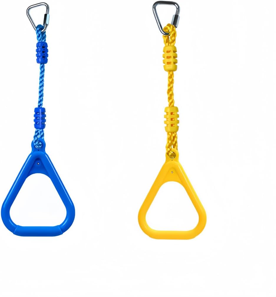 Skiennix Climbing Gymnastic Rings for Kids - Durable Obstacle Course Set for Outdoor Play