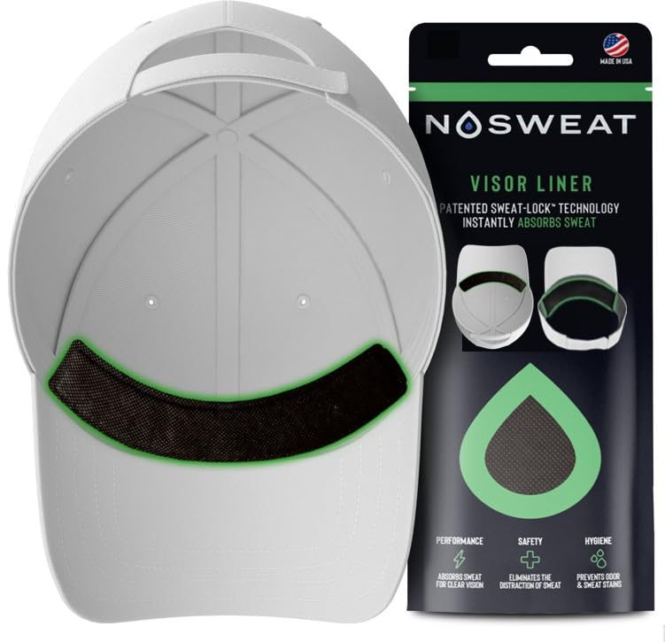 Cap Sweat Guard Liner - Prevents Stains & Odor, 12 Pack