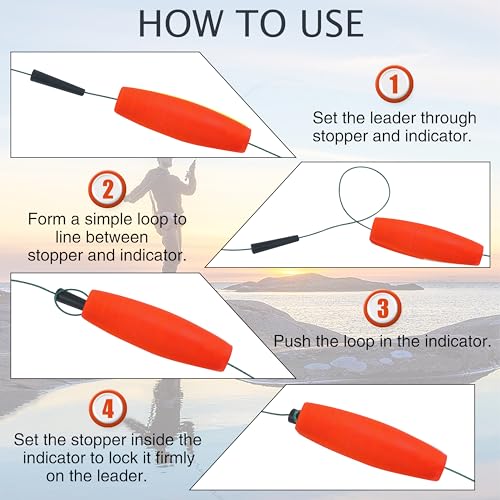 Fishing Bobbers Peg Floats - 20pcs Foam Cigar 2.5 Inch