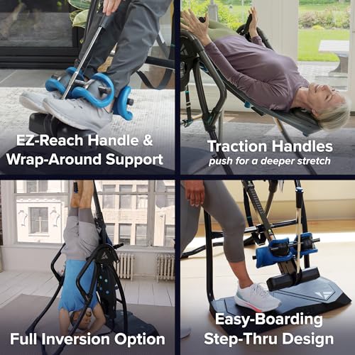 Inversion Table for Back Pain Relief - Teeter FitSpine LX9 - Black