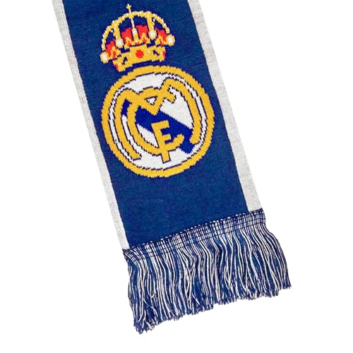 Real Madrid CF Soccer Scarf - Unisex Adult - Navy