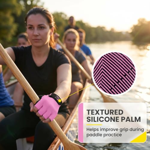 Light Pink Rowing Gloves for Women - Size S (Fits 6.5"-7")