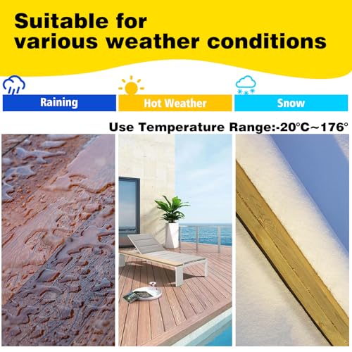 Joist Tape for Decking, Weather Resistant Deck Butyl Tape,1Rolls 2" X 50' Butyl Sealant Joist Flashing Tape for Wood Decks Beams Roo