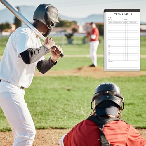 Baseball Lineup Cards - 4 Part Carbonless, 32 Player Roster, 1-Pack