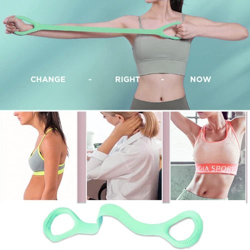 Figure 8 Resistance Band - Versatile Arm, Back & Shoulder Exercise Tool for Home Gym | Elastic Stretch Fitness Band