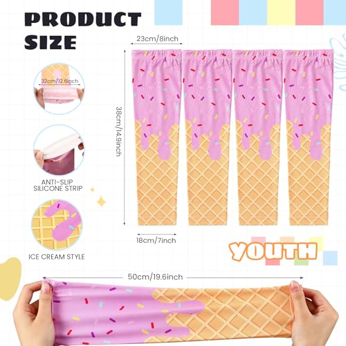 Ice Cream Drip Arm Sleeves - Classic Pink for Ages 13-18