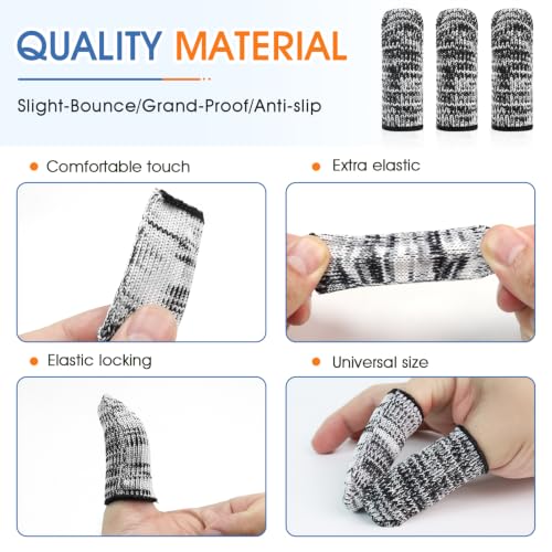 Cut Resistant Finger Cots - Non-Slip, Breathable, 50 Pack