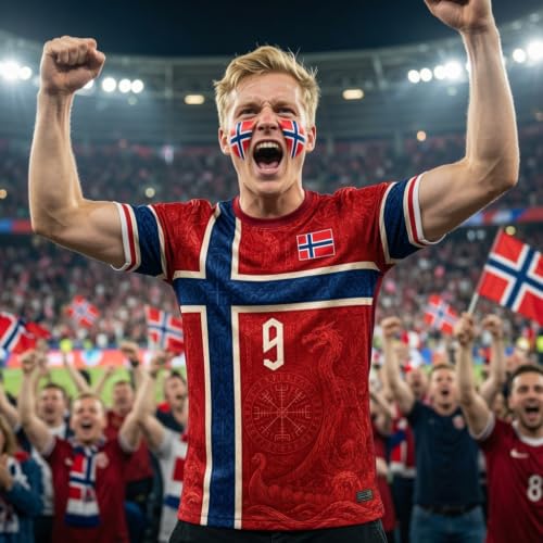 Custom Norway Soccer Jersey - Norway 1 - Lightweight Crop Top
