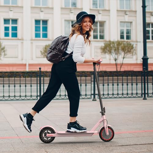 Electric Scooter with 350W Motor, 19 MPH Speed, Long-Range Battery