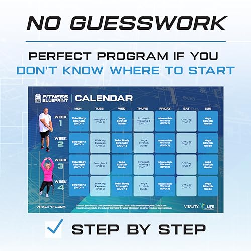 Senior & Beginner Exercise Kit with 30-Day Workout Plan - Resistance Band & Stretching Guide