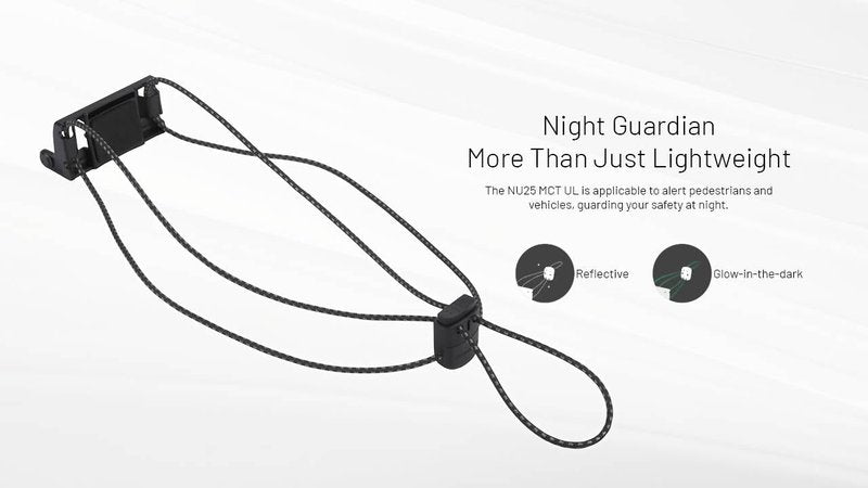 Nitecore NU25 MCT UL 400 Lumens Ultra Lightweight Headlamp, USB-C Rechargeable Sticker for Back Packing, Camping and Running