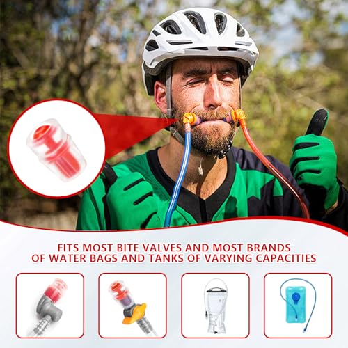 Silicone Bite Valve Replacement Nozzles - 4-Pack Red for Osprey Hydration Bladders